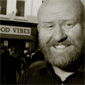 Joby is a musician and this photo was taken outside well known Belfast music shop - Good Vibrations