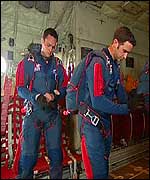 Picture: Flight Lieutenant Mike Smith and Sergeant Stu Amory .