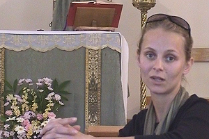 Religion is important to Daria and many of the people she works with on the farm.