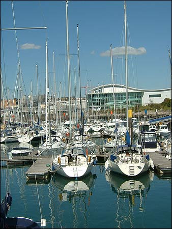 Marine Aquarium, set behind the marina