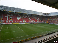O estádio Kaiserslautern, na Alemanha