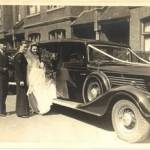 Audrey and Clarence on their wedding day