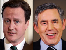 David Cameron and Gordon Brown