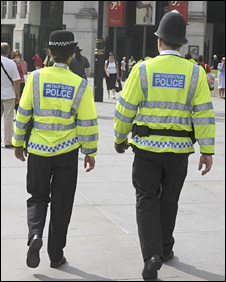 Police officers on patrol