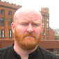 Joby Fox on the roof of BBC Northern Ireland, Belfast