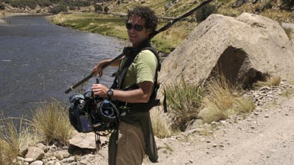 Matt B filming in Tres Canyones