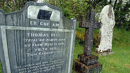 Thomas Rees' gravestone