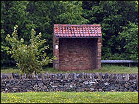 Bus shelter near Grace Dieu
