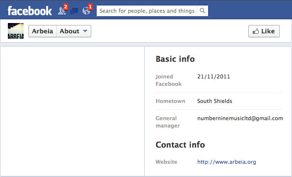 Arbeia's Facebook Page