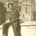 Ron and a view of Trieste from the Goldoni Tunnel