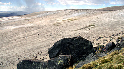 A rock in the Peruvian Andes