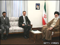 بشار اسد، آيت الله خامنه ای و محمود احمدی نژاد 