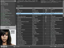 Screenshot of Spotify site