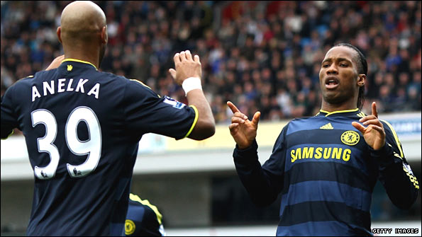Didier Drogba and Nicolas Anelka