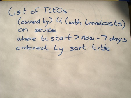 Some pseudo SQL Some pseudo SQL