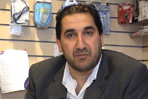 Ali lost contact with his family in Baghdad during the conflict in Iraq, but has just spoken to them