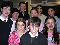 Smiling for the camera