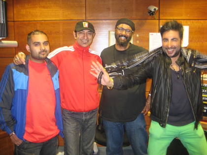 Tru Skool, Shin, Boy Chana & Friction doing Bhangra! 