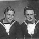 Norman and his friend Ben Kilvington. Taken on the Isle of Man 1942