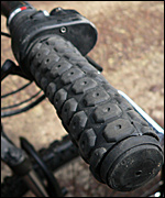 The electric bike's throttle - on the handlebar