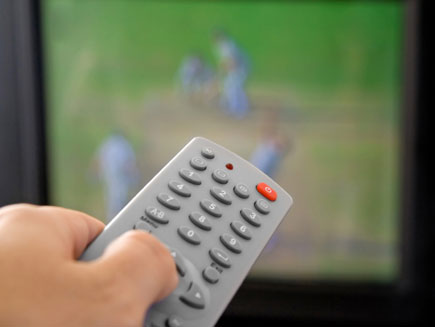 TV with remote control