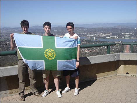 The Derbyshire flag in Canberra!