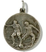 A football medal awarded by Mussolini