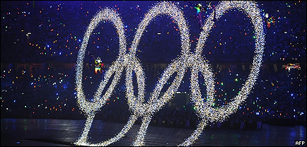 Los cinco anillos olímpicos