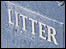Litter sign on a rubbish bin