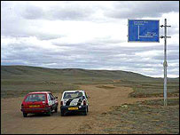 Cars in last years Mongol Rally