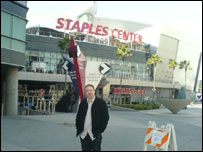 Outside the venue