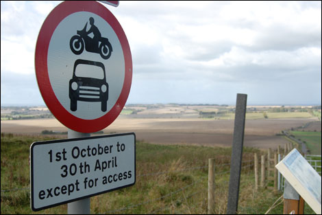 The Ridgeway is closed to vehicles for 7 months
