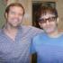 Dermot with Lightning Seeds mainman Ian Broudie.