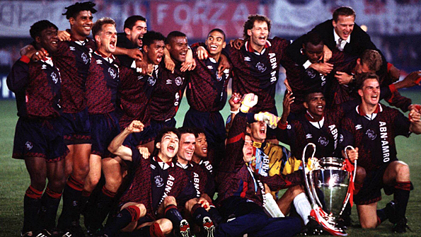 Ajax won the Champions League in 1995 and got to the final in 1996, beating Real Madrid at home 1-0 in the group stages. Photo: Getty Images