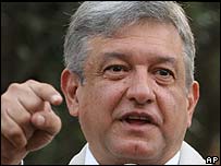 O prefeito da Cidade do México, Andrés Manuel López Obrador