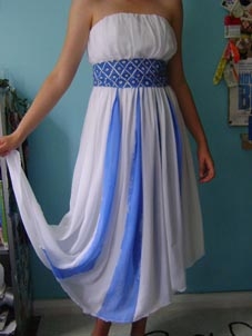 Navina's watercolour dress