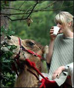 Taipher and Tessa have a snack