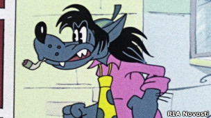 Кадр из мультфильма "Ну, погоди!"