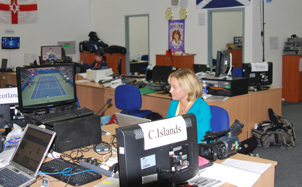 Roisin Gauson hard at work in the IBC