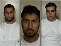 Tanvir Hussain, Abdulla Ahmed Ali and Assad Sarwar