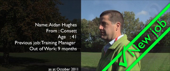 Aidan Hughes - who has found work