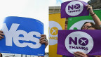 苏格兰独立公投前最后的宣传攻势