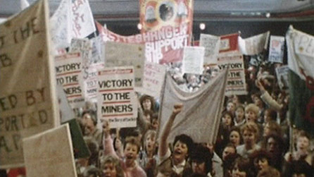 Miners wives at protest