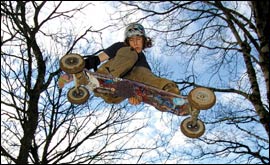 Mountainboarding is fun on all terrains © Paul Taylor/ATBmag