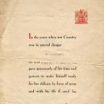 Certificate of the Home Guard