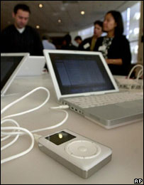 ipod与手提电脑