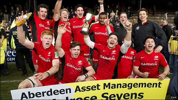 Saracens triumphed at this year's Melrose Sevens