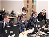 Students at work