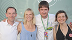Steve Lamacq, Jo Whiley, Steve Satan from Worthy FM and Josie Long