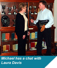 Michael chats to Laura Davis